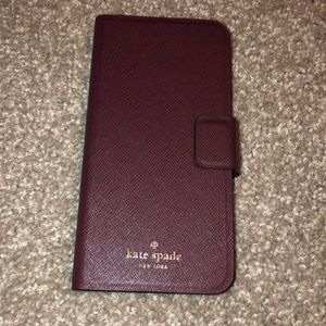 Kate Spade - leather wrap folio iPhone case